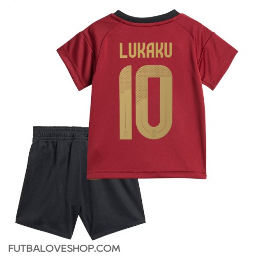 Dres Belgicko Romelu Lukaku #10 Domáci pre deti ME 2024 Krátky Rukáv (+ trenírky)